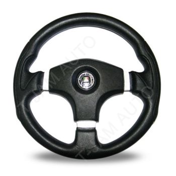 Autotecnica Match Champion Black Leather Polyurethane Steering Wheel