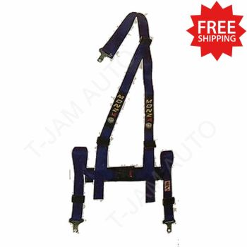 Monza 3 Point 2 Inch Racing Harness Seat Belt Blue