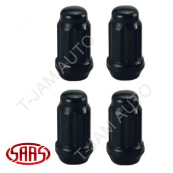 SAAS Small Diameter 12mm x 1.25mm Black Lock Nuts