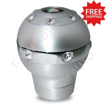 MONZA Aluminium Bling Series with crystals Gear Knob