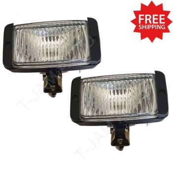 Driving Lamps Pair 12V - 140x75mm with H3 Halogen Bulb