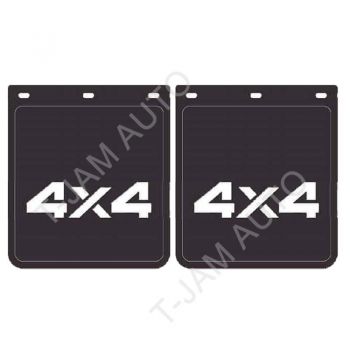 Universal Black 4X4 Mud Flaps Set of 2 - 355 x 230mm