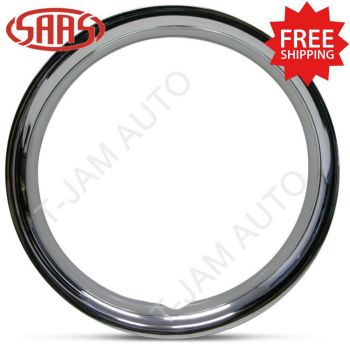 SAAS 1 x Steel 13 inch Chrome Wheel Bands