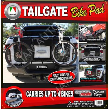 Tailgate Bike Carrier Pad protector for Ute / Tuck (4 Bike Holder)