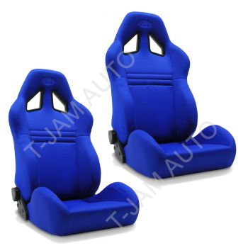 SAAS Kombat Blue Dual Recline X2 (Pair) Sports Race Seat