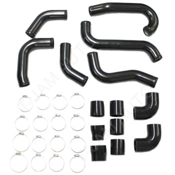 Complete Intercooler piping kit Black suits  FORD Falcon FG