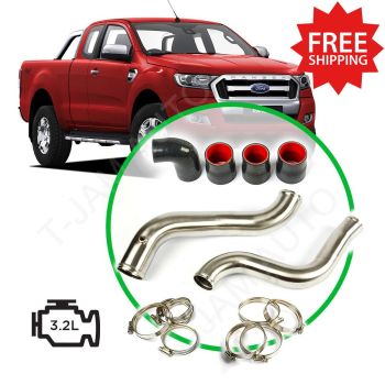 SAAS Intercooler Stainless Steel Pipe Full Kit suits Ford Ranger PX 2011-20
