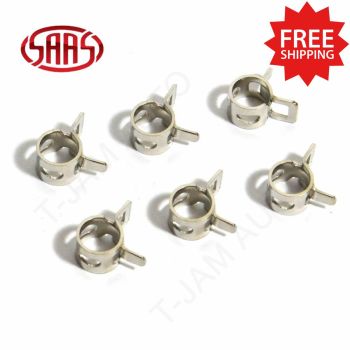 SAAS Hose Clamp Spring Size 6 suit 6mm (1/4) hose 6pk (6 Clamps)