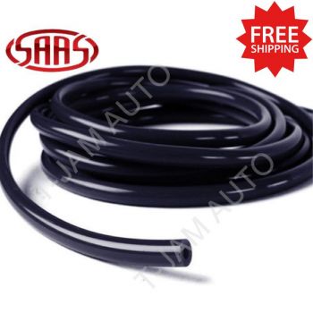 SAAS Silicone Vacuum Hose Black 5mm ID x 8m Length High Temperature Resistant