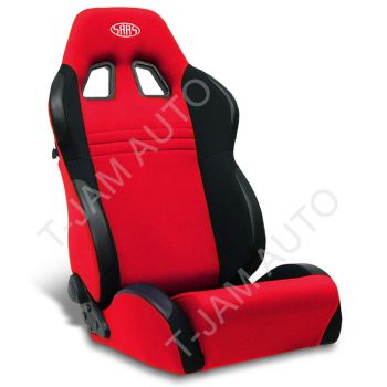 SAAS Vortek Red / Black Dual Recline Sports Race Seat