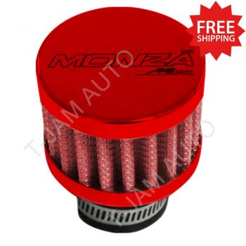 Universal Red Mini Air Filter Suits 12mm 18mm 20mm 25mm breather tube