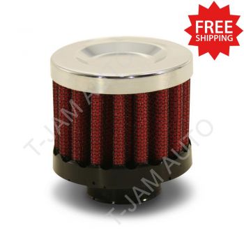 SAAS Mini Air Breather Filter Red 12mm