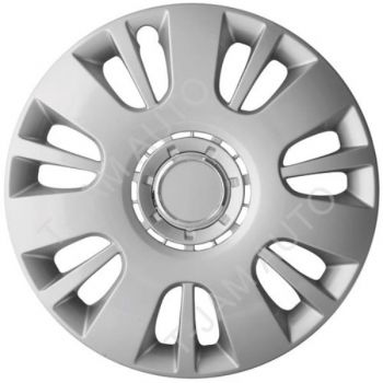 15 inch High Gloss Wheel Covers Hub Caps Set of 4 Silver RG3516