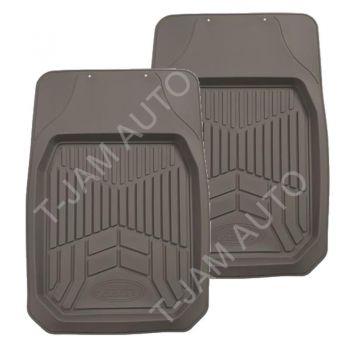 Outback 4x4 Deep Dish Rubber Mats Grey Front Universal 4WD