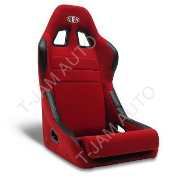 SAAS Mach II Red Fixed Back Sports Race Seat