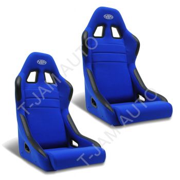 SAAS Mach II Blue Fixed Back x2 (Pair) Sports Race Seat