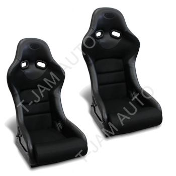 SAAS Rally Pro Black Fixed Back x2 (Pair) Sports Race Seat