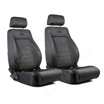 SAAS 4x4 2 (Pair) x Seats Black Cloth ADR Compliant