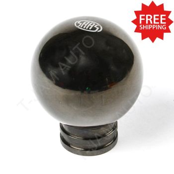 SAAS Billet Gear Knob Black Chrome Ball Weighted