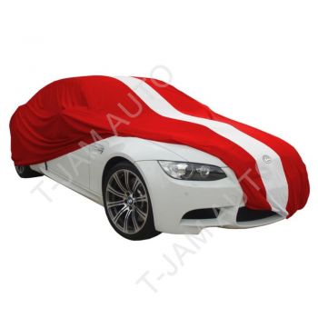 Show Car Cover Red for cars up to 4.9m in Length Indoor Use