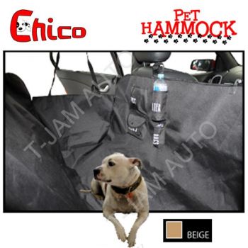 Rear Seat Dog Protection Hammock Easy To Use Car Seat Cover Beige