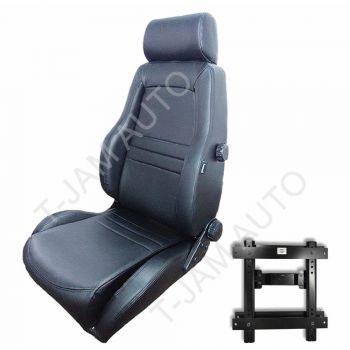Electric 4x4 4WD Comfort Sports Seat Black Leather  slide/tilt