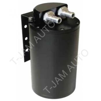 SAAS Baffled Oil Catch Can Black Billet 500cc Compact