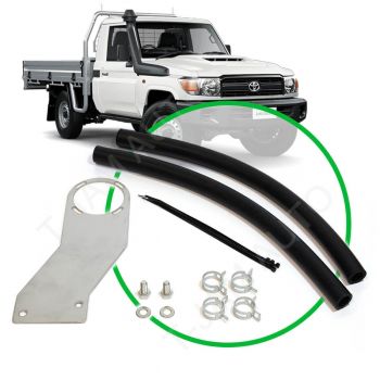 SAAS Oil Catch Tank Install Kit suits Toyota Landcruiser 79 Series 4.5L 2007-09