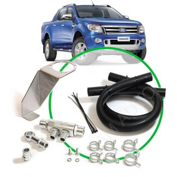 SAAS Oil Catch Tank Install Kit suits Ford Ranger PX 2.2L/3.2L 2011-15