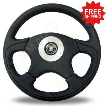 Autotecnica F999 Black Leather Steering Wheel 360mm ADR Approved