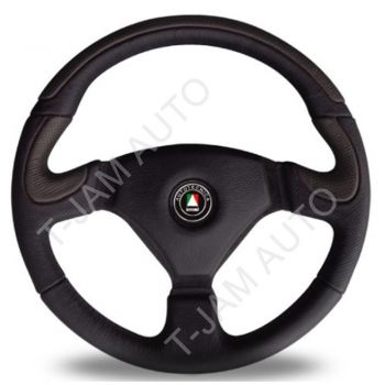 Autotecnica RacerPro Leather Black Steering Wheel 350mm wide