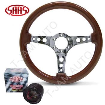 SAAS Steering Wheel 350mm suits CHRYSLER VF VG VH VJ VK CL CM & Boss Kit