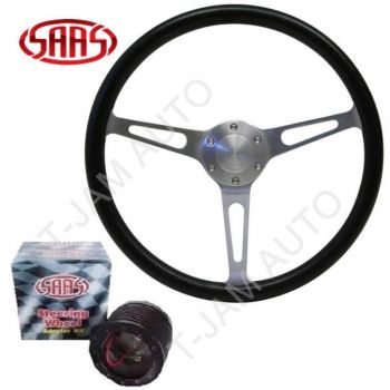 SAAS Classic Steering Wheel suits Holden HQ HJ HX HZ WB D/Dish Poly & Boss Kit