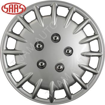 SAAS 12 inch Set of 4 Wheel Covers Tracer Silver