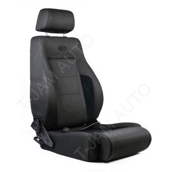 SAAS Seat Trax 4x4 Black Cloth with highlight trim ADR Compliant