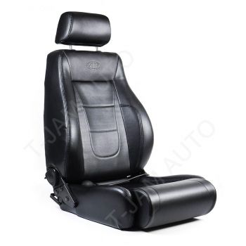 SAAS Seat Trax 4x4 Black PU Leather ADR Compliant