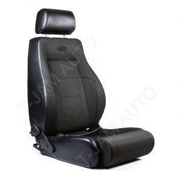 SAAS Seat Trax 4x4 Black Cloth with PU Leather  trim ADR Compliant