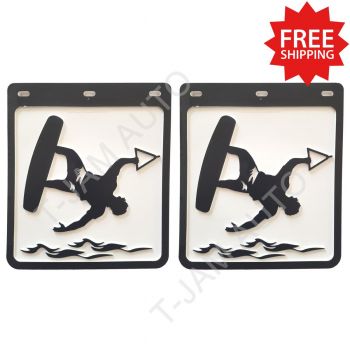 Heavy Duty Wakeboarder Mud Flaps Set of 2 - 250 x 230mm
